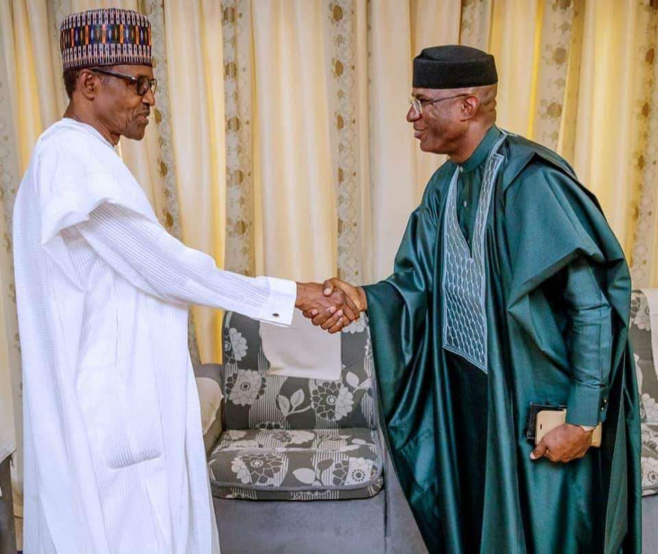 Buhari holds closed-door meeting with deputy Senate president Omo-Agege
