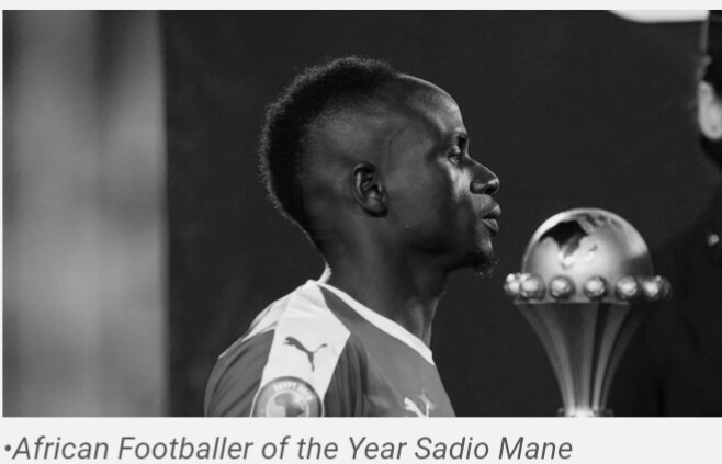 BREAKING NEWS: Mane emerges African Footballer of the Year after beating Salah, Mahrez