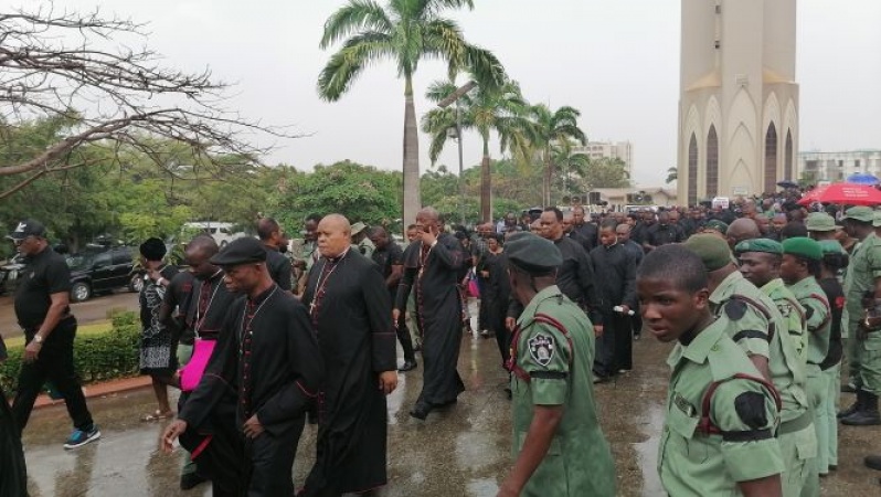 Catholic Bishops, faithful shutdown Abuja in protest over worsening security situation