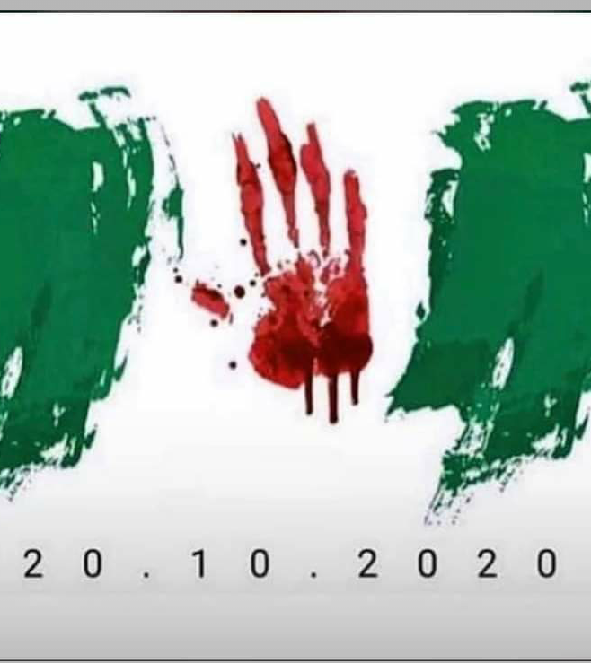 Nigerian Flag in Blood