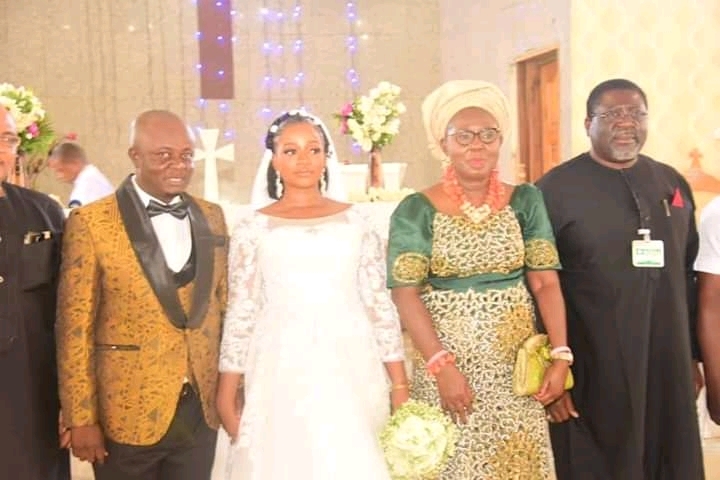 Madumere Rejoices With Akeredolu’s Aide, Wife As They Are Joined In Holy Matrimony