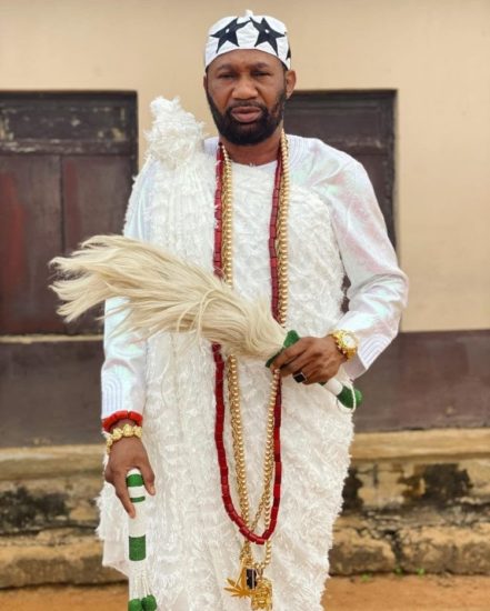 Nollywood Actor, Omogoriola Hassan, Crowned King Of Uba Land