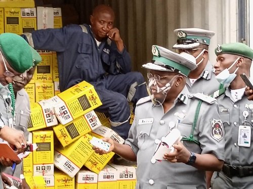 Tramadol Concealed In Ceramic Tiles Intercepted In Lagos