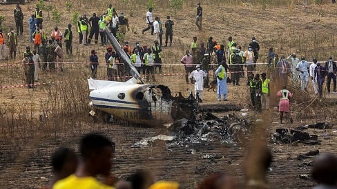 Military Takes Over Plane Crash Scene In Kaduna