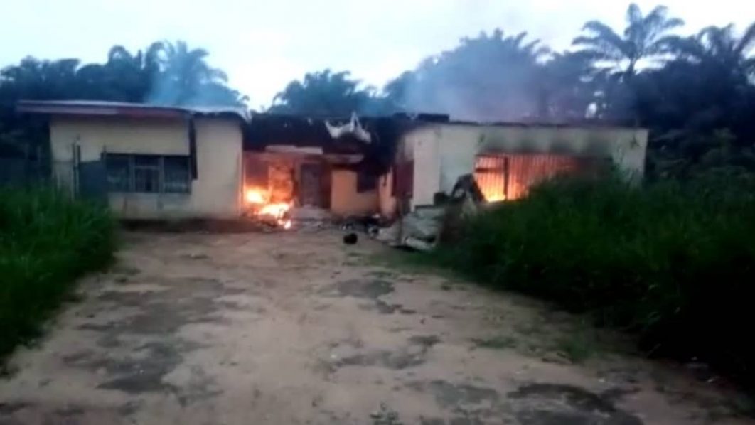 Unknown Arsonists Raze INEC Office In Akwa Ibom