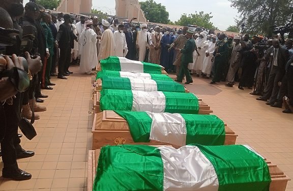 Two Women Slump As Attahiru, Others Are Laid To Rest