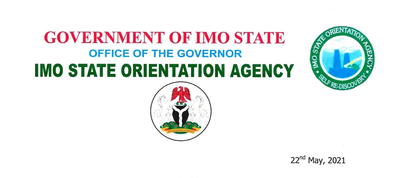 Advertorial: Imo State Orientation Agency Warns Against Politicization Of Govt. Efforts To Resolve Security Challenges