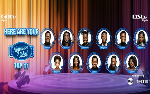 Nigerian Idols’ Top 11 Contestants Emerge