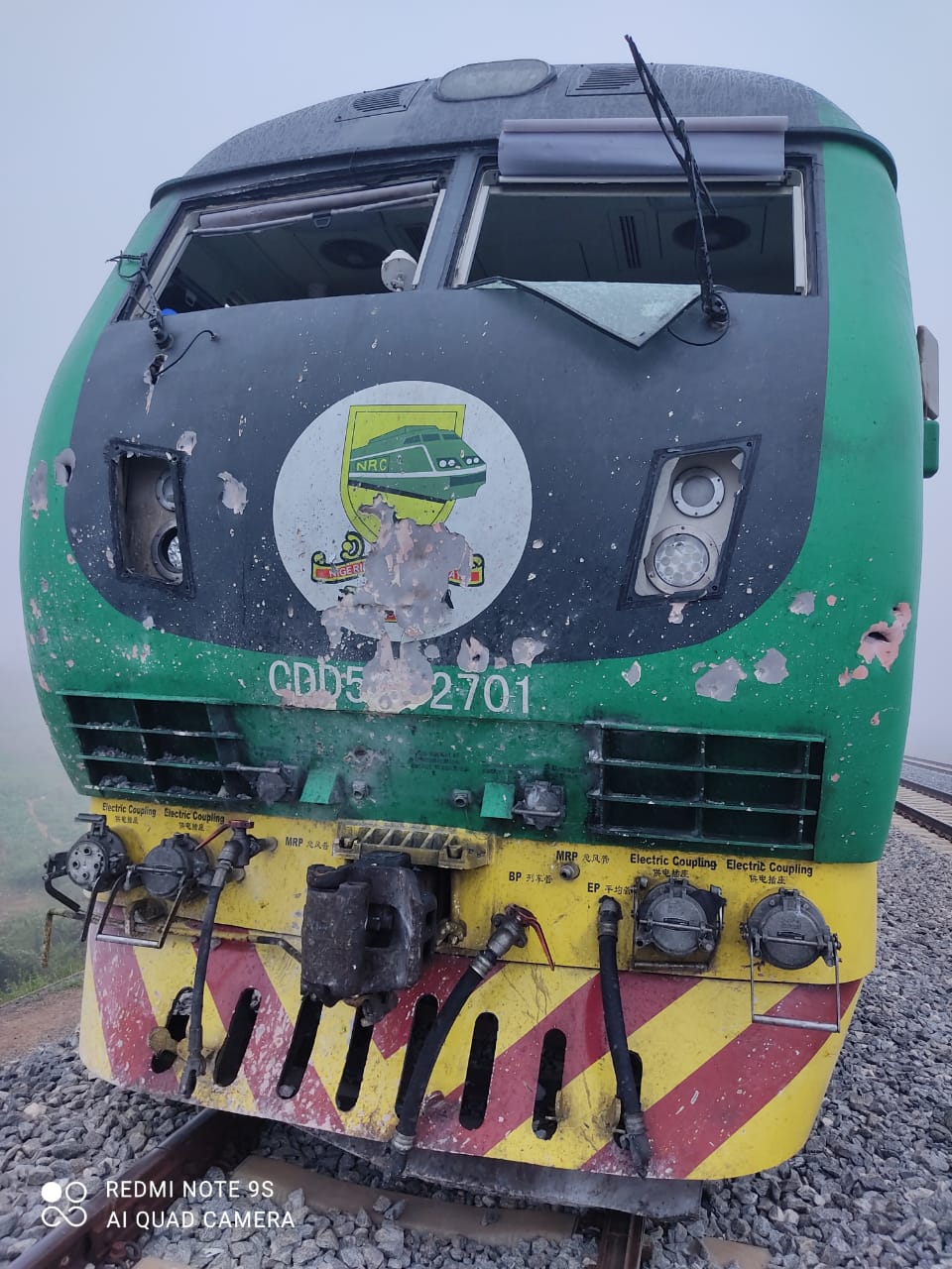 Photos Of Abuja-Kaduna Destroyed Train track By Terrorists On Wednesday