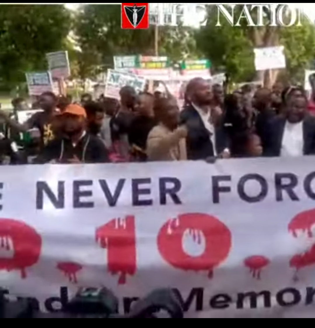 #ENDSARS  Memorial: Abuja Protesters Mark The Day