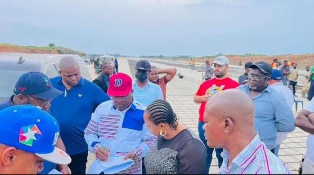 Photos Of Governor Umahi’s Visit To Ongoing Ebonyi State Int’l Airport Construction