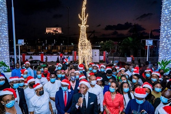 UBA Holds Light-Up Ceremony In Lagos Ahead Of Yuletide