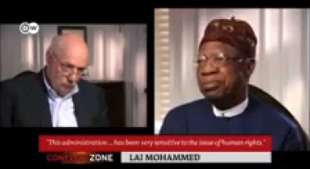 Nigeria’s Human Rights Violations: Lai Mohammed Caught Napping Over Questions from Tim Sebastian