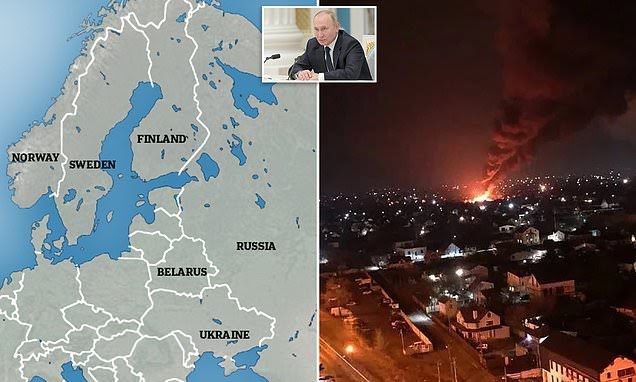 Putin Reveals Plan To Dominate Europe Beyond Ukraine: Neighbours Finland And Sweden Are Warned They Will Face ‘Military, Political Consequences’ If They Join NATO