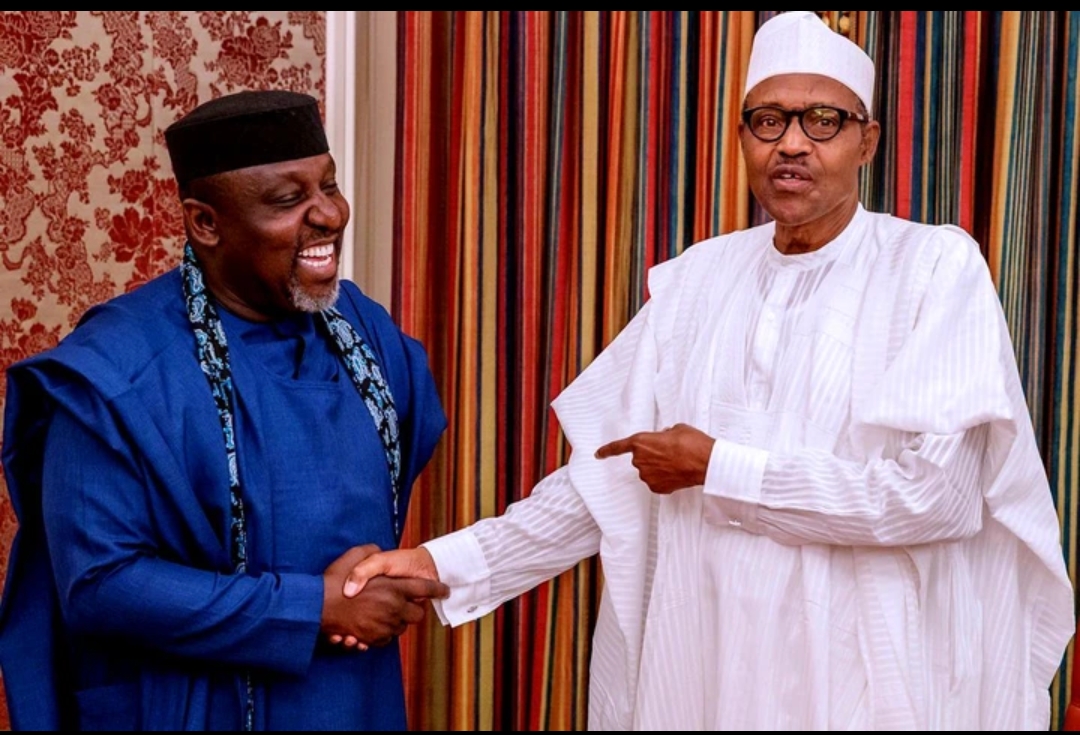 2023: Okorocha Finally Meets Buhari, Cries To Him Over EFCC Harassment