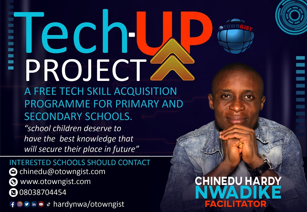 Project: Nwadike Hardy Ready To Ready To Give Imo Pupils, Students Head-Start In Tech Skills