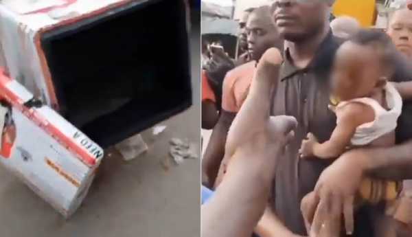 Outrage As Baby Found Inside Lagos Dispatch Rider’s Delivery Box