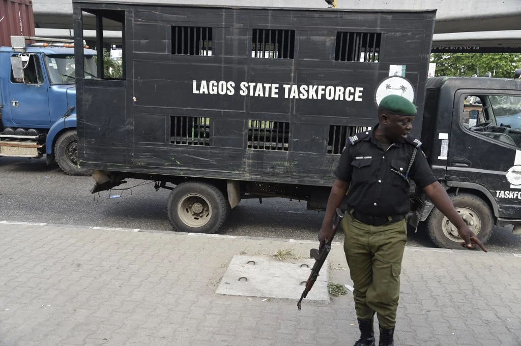 Lagos Task Force Nabs 2 Suspected Traffic Robber