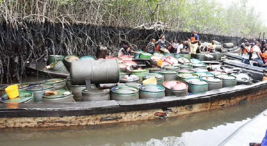 Navy Narrates How It Seized 6 Million Litres Of Stolen Crude Oil From Illegal Refineries