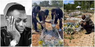 Singer 2Baba Visits Late Sound Sultan’s Grave (Video)