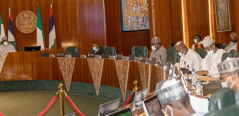 JUST IN:Buhari Presides Over FEC Meeting , Malami, Tallen Present