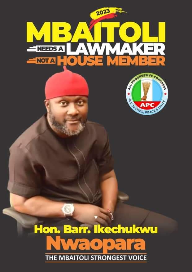 Barr. Ikechukwu Nwaopara Successfully Screened, Says “Mbaitoli People Vote Quality Representation, Not Cash And Carry Gangs”