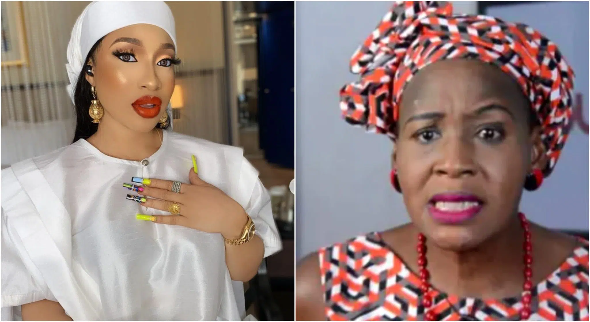 ‘I Know You’re Mentally Challenged But I May Just Be Your Cure’ – Tonto Dikeh Rips Kemi Olunloyo To Pieces