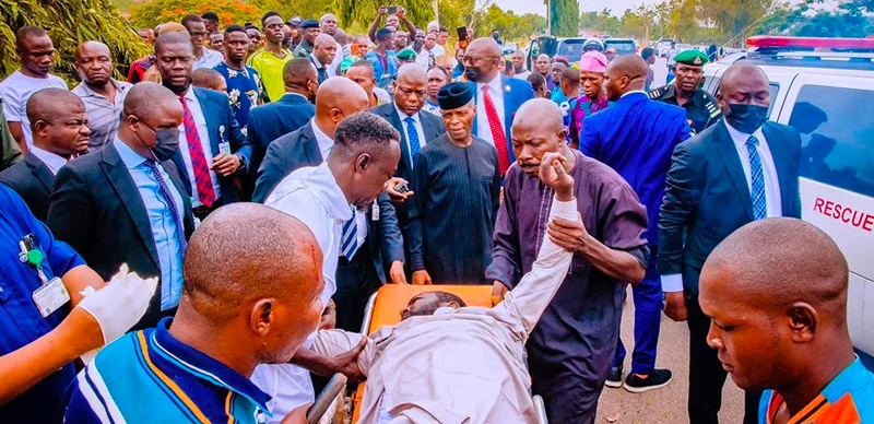 Osinbajo Not Involved In Accident, Rescues Accident Victims In Abuja