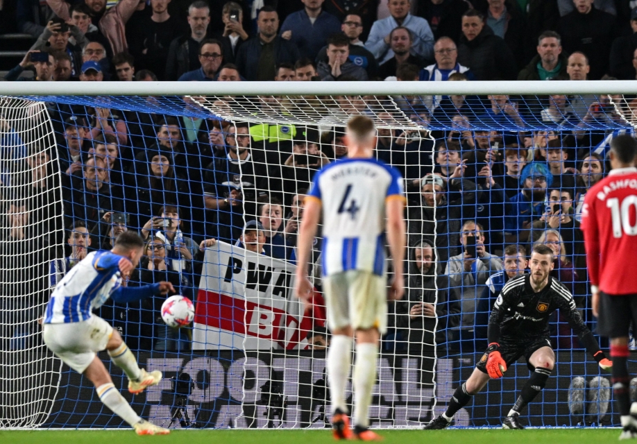 Brighton Beats Man. United 1-0, Scores Penalty Nine Minutes Into Stoppage Time To Send Seagulls Sixth (Photos & Table)