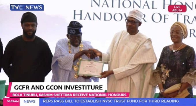 BREAKING: Tinubu Conferred With Nigeria’s Highest Honour, Gets Transition Documents
