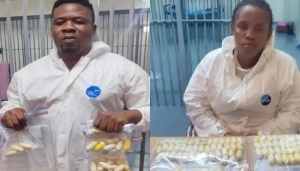 Woman Hides Drug In Private Part As ‘Fake Couple’ Excretes 184 Wraps Of Cocaine In Lagos