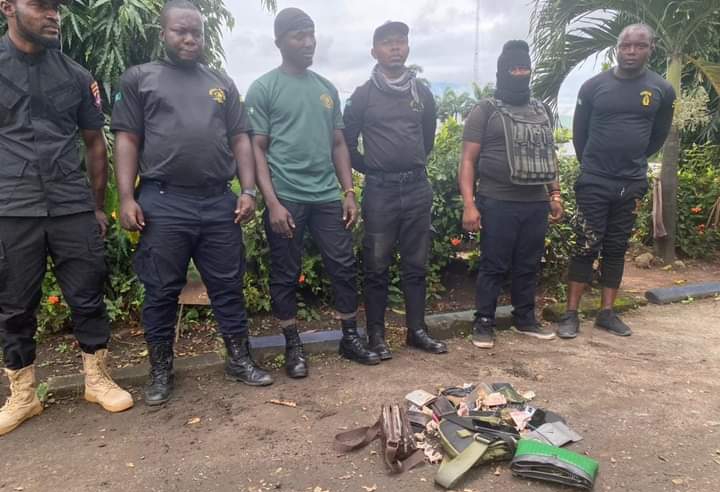 Imo Police Command Arrests Six (6) Security Operatives Of Joint Task Force (JTF) Over Extortion, Incivility,  Armed Robbery
