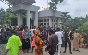 JUST IN: Anxiety As Angry Workers Lock Minister Of Works, Umahi Inside His Office For High-Handedness, Tyranny